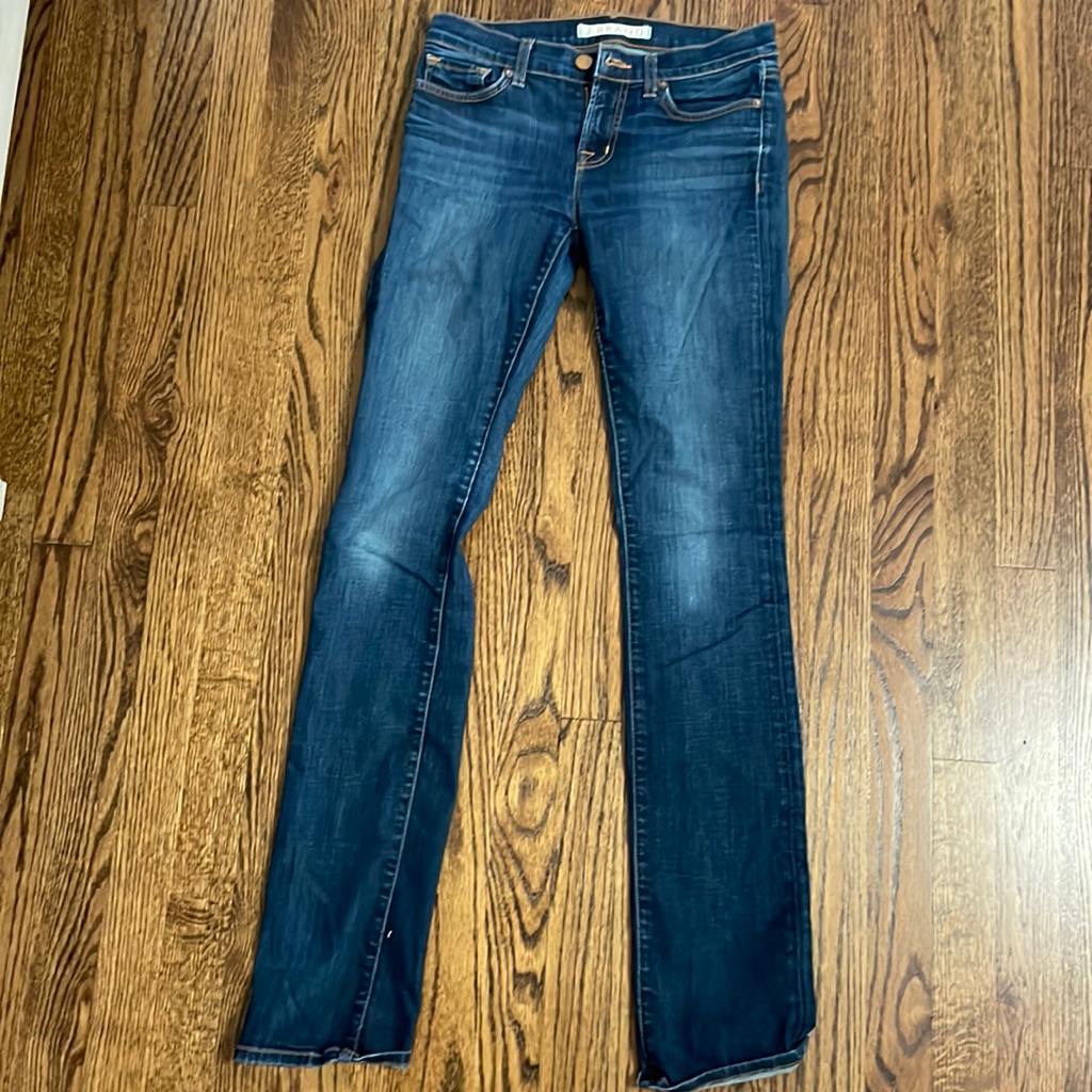 J Brand High Rise Straight Leg Denim